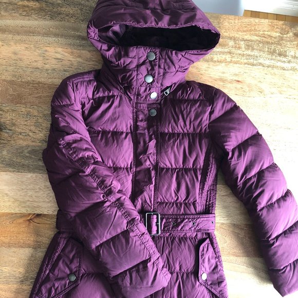 Authentic Burberry Brit Down Puffer Purple XS - Picture 1 of 9